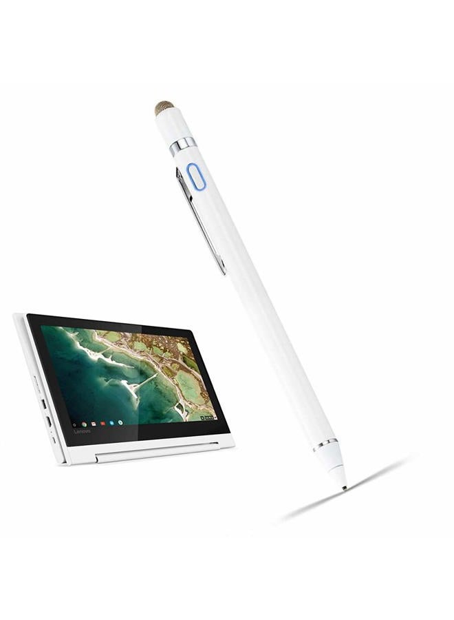 Edivia أقلام نشطة لجهاز Lenovo C330 Convertible 2-in-1 Chromebook (11.6") قلم، قلم رقمي EDIVIA مع طرف رفيع للغاية 1.5 مم لجهاز Lenovo C330 Convertible 2-in-1 Chromebook (11.6") أقلام، أبيض - Image 1