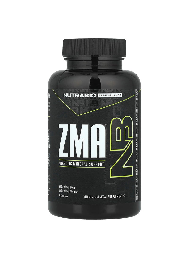 NutraBio ZMA, 90 Capsules
