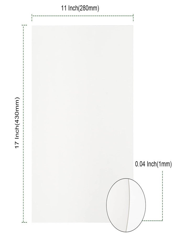 PINGEUI 50 Sheets 11 x 17 Inch White Chipboard, Medium Weight Chipboard Sheets, White Cardboard Sheet for Scrapbooking, Frames, Art, Prints, DIY Project - Image 2