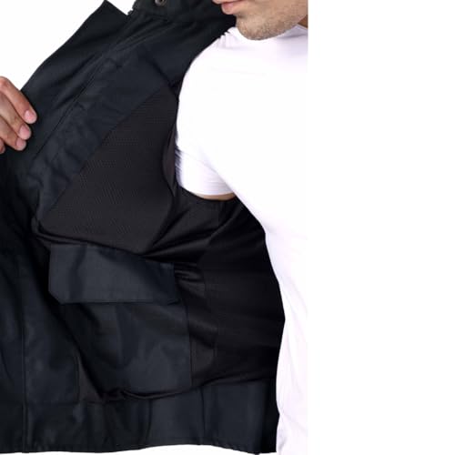 Raida Tourer Motorcycle Jacket | Level 2 Armors | Lightweight | Abrasion resistance Fabric (IN, Alpha, M, Regular, Grey/Hiviz) - Image 4