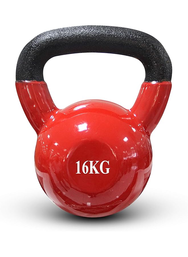 TA SPORT Kettle Bell Plastic Coat Blk/Red 16Kg Zkb5