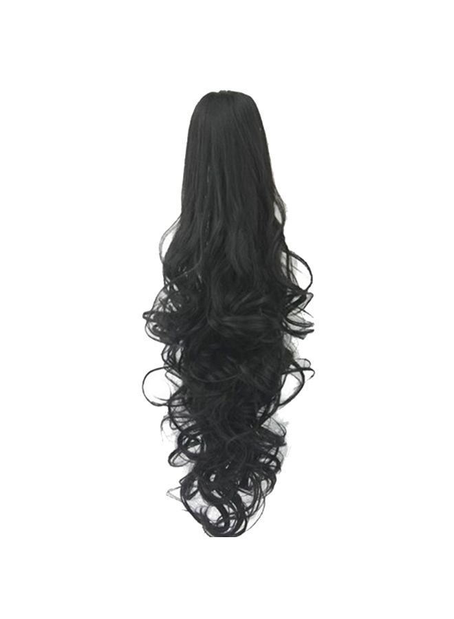 فوبيري شعر مستعار طويل مموج ومموج بمشبك على شكل مخلب أسود 20x18x3سم - Image 1