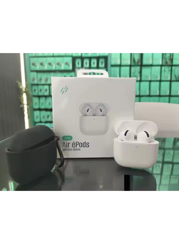 ZB39 White In-Ear Earphones with Touch Sensor Auto Reconnect Noise Cancelling TWS Headphones with Mic - Image 1