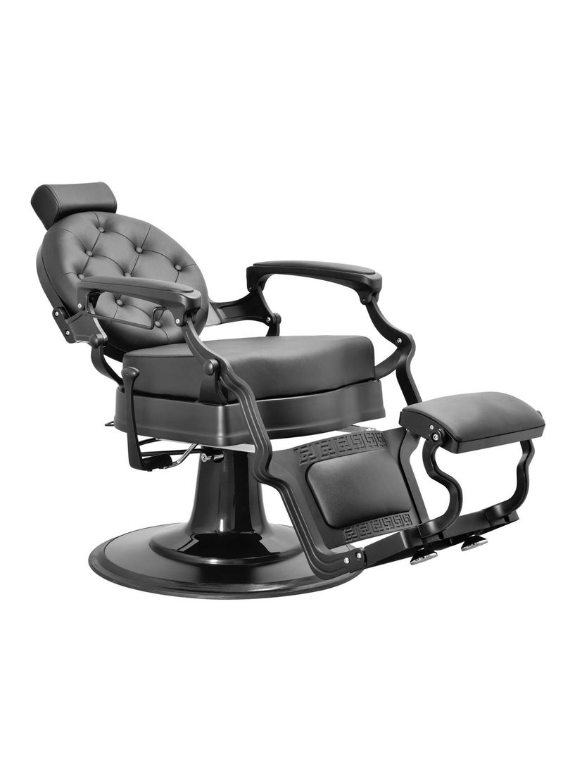 Salon System Elegant Premium Men's Chair Black - Image 2