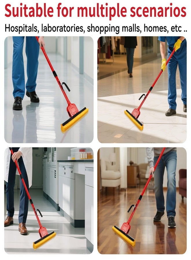 Lilac Compressed Cellulose Sponge Mop with 2 Roller swop mop Heads Suitable for Wood, Ceramic Tiles and Other Flat and Smooth Floors (1 Handle and 2 Heads) - Image 3