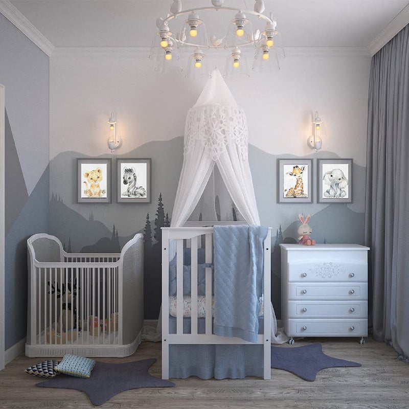 Kiddale Baby Watercolor Animals Wall Art Prints Set of 4 (8x10 Unframed) Tiger Elephant Zebra Giraffe Safari Animals Pictures Nursery Decor Art - Image 4