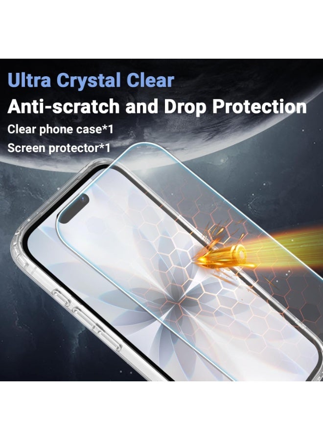 حومة جراب شفاف لهاتف iPhone 17 متوافق مع غطاء Magsafe المضاد للاصفرار والحماية من السقوط لهاتف iPhone 17 مع زجاج مقوى شفاف مقاوم للصدمات جراب هاتف مغناطيسي رفيع لهاتف iPhone 17 مقاس 6.3 بوصة - Image 5