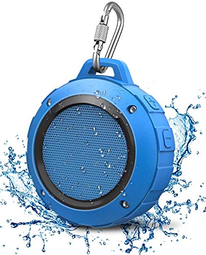 Kunodi Bluetooth Shower Speaker with IPX7 Waterproof, Dynamic Lights, Crisp Clear Sound, True Wireless Stereo, Clip Portable for Pool Beach Boat Kayak Float Golf - Image 1