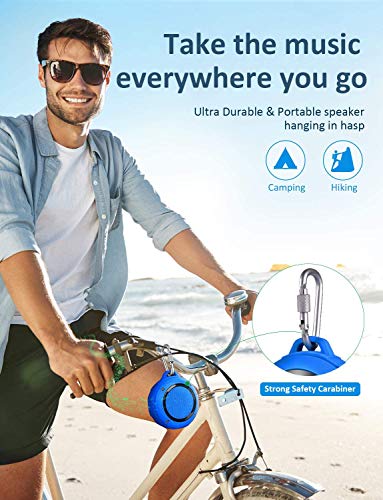 Kunodi Bluetooth Shower Speaker with IPX7 Waterproof, Dynamic Lights, Crisp Clear Sound, True Wireless Stereo, Clip Portable for Pool Beach Boat Kayak Float Golf - Image 3