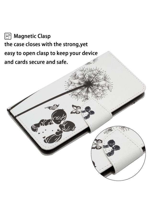 اس-توب جراب لهاتف Samsung Galaxy A32 4G، جراب جلدي أفقي قابل للطي بنمط مرسوم مع حامل وفتحة بطاقة ومحفظة - Image 4