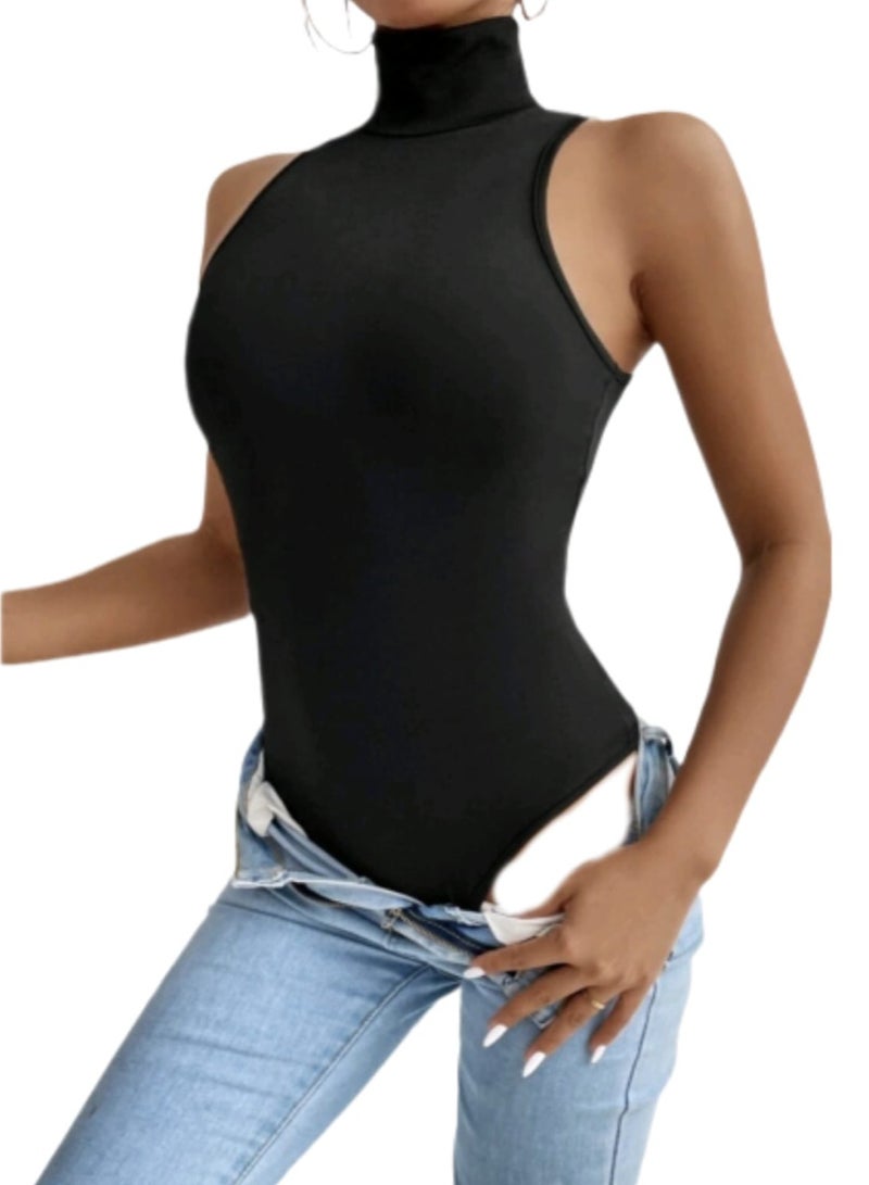 Bodysuit with a High Neck Design Light Fabric - Image 2