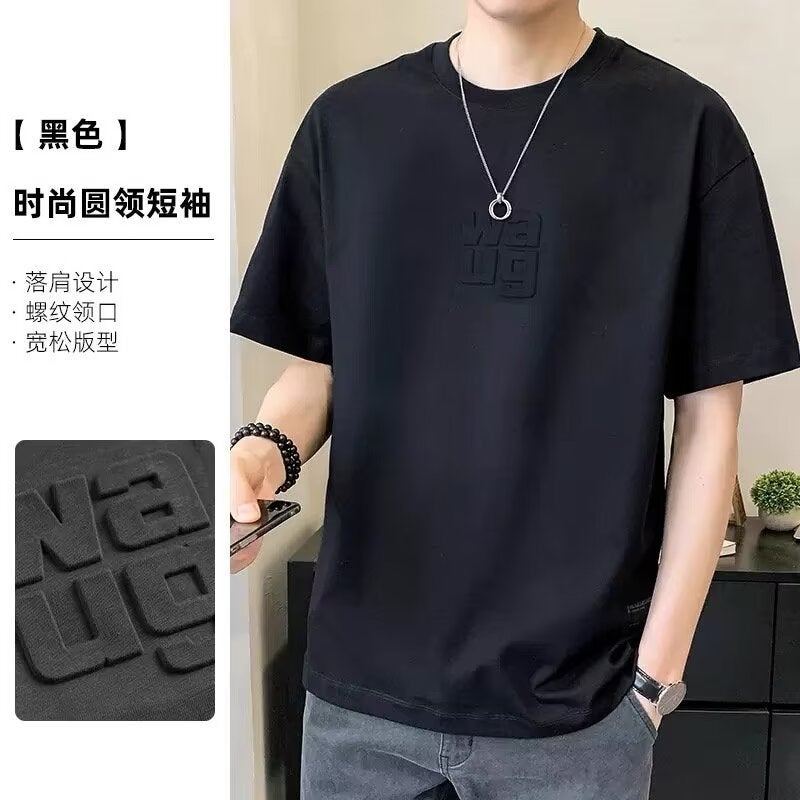 Source Manufacturers 3D Three-Dimensional Steel Printing Short Sleeve T-Shirt Men'S Summer Tide Round Neck Loose Half Sleeve Men'S Short Sleeve - Image 2