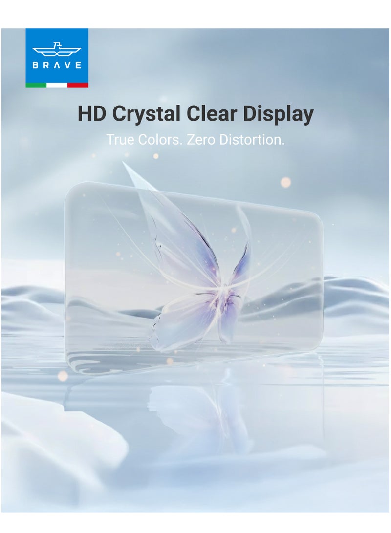 Brave iPhone 17 Pro Max Privacy HD Tempered Glass Screen Protector - Premium Privacy Protection, Edge-to-Edge Coverage, 9H Hardness Ultra Scratch Resistance, Fingerprint Resistant, Smudge-Free, Smooth Touch, Face ID Compatible, Bubble-Free Installation with Tray, Slim and Premium Protection (Black) - Image 4