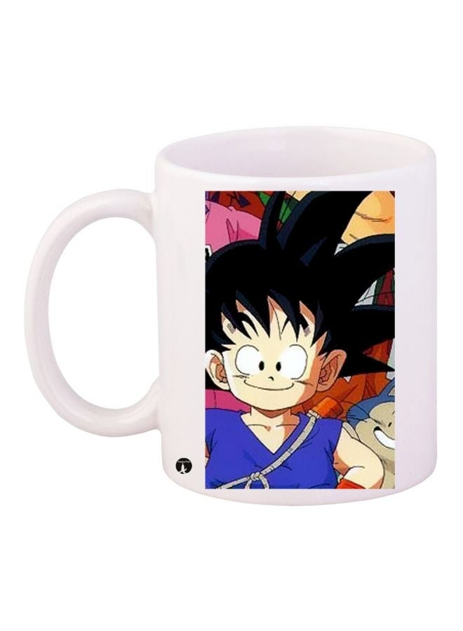 RYN Dragon Ball Printed Coffee Mug White/Blue/Black 11ounce