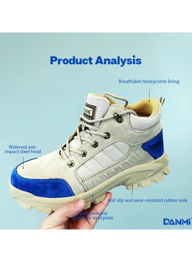 DANMI Professional Safety Shoes with Kevlar Sole & Steel Toe, Size 45 – Lightweight Industrial Footwear - Image 2
