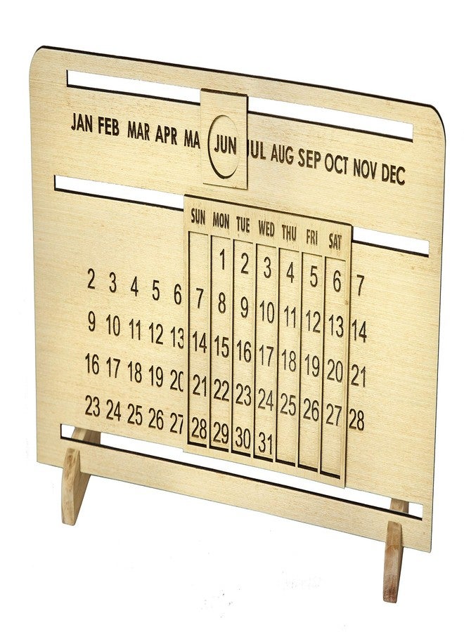 IVEI Sliding Perpetual Calendar/Perpetual Calendar/Wooden/Forever Calendar/Never Ending Calendar, Wooden Calendar - Image 5