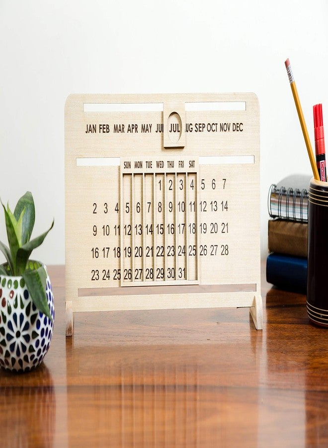 IVEI Sliding Perpetual Calendar/Perpetual Calendar/Wooden/Forever Calendar/Never Ending Calendar, Wooden Calendar - Image 3