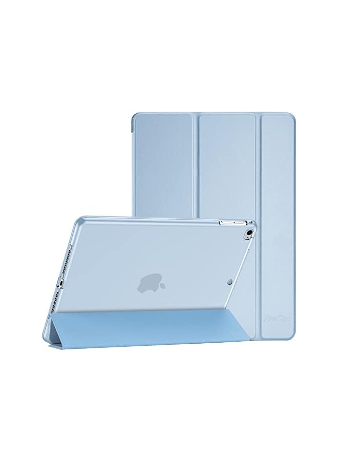 Procases iPad 9.7 Case (6th/ 5th Generation, 2018/2017 Model), iPad Air 1/2, Slim Trifold Soft TPU Translucent Back Cover Smart Case -Skyblue - Image 2
