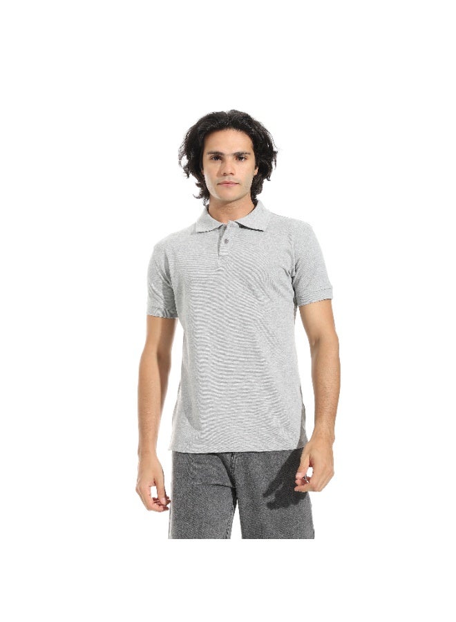سيزار تيشرت بولو رجالي سادة بياقة - Image 2
