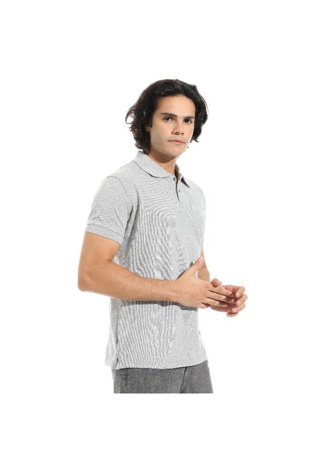 سيزار تيشرت بولو رجالي سادة بياقة - Image 5