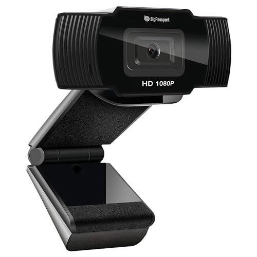BigPassport 1080P/30FPS Ultra HD Webcam with Mic | 5P Lens USB Camera for Laptop, Desktop, PC | Face Detection, Skype, Zoom, Online Meetings, Classes – Pro-Live N3 - Image 1