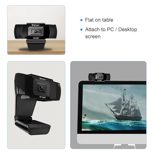 BigPassport 1080P/30FPS Ultra HD Webcam with Mic | 5P Lens USB Camera for Laptop, Desktop, PC | Face Detection, Skype, Zoom, Online Meetings, Classes – Pro-Live N3 - Image 5