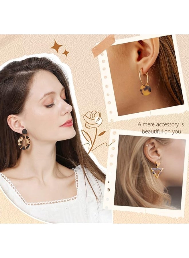 Huitich 59-Piece Fashion Earring Set for Women Mixed Styles Hoop, Stud, Dangle & Tassel Earrings - Image 5