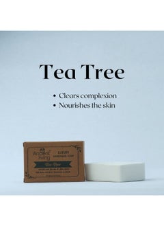 Ancient Living Tea Tree Luxury Handmade Soap (Set Of 4 Soaps)- 100 Gm Anti Bacterial | Acne | Pimples | Enriched With 100% Cold Pressed Essential Oil  - Image 2