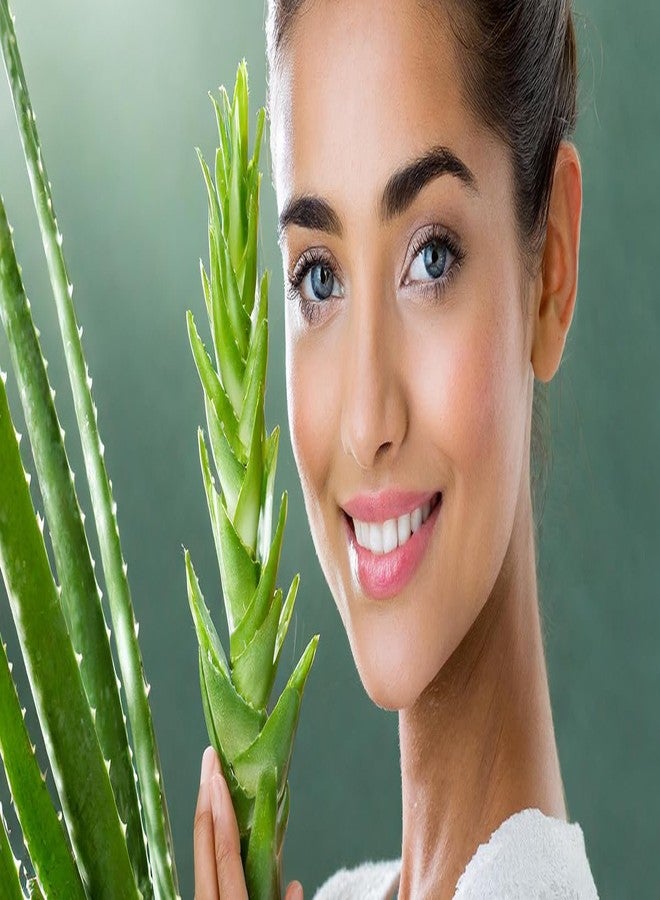 Organic Aloe Vera Gel For Face, with Natural Aloe Vera & Vitamin E for Skin and Hair - 400g - Image 4