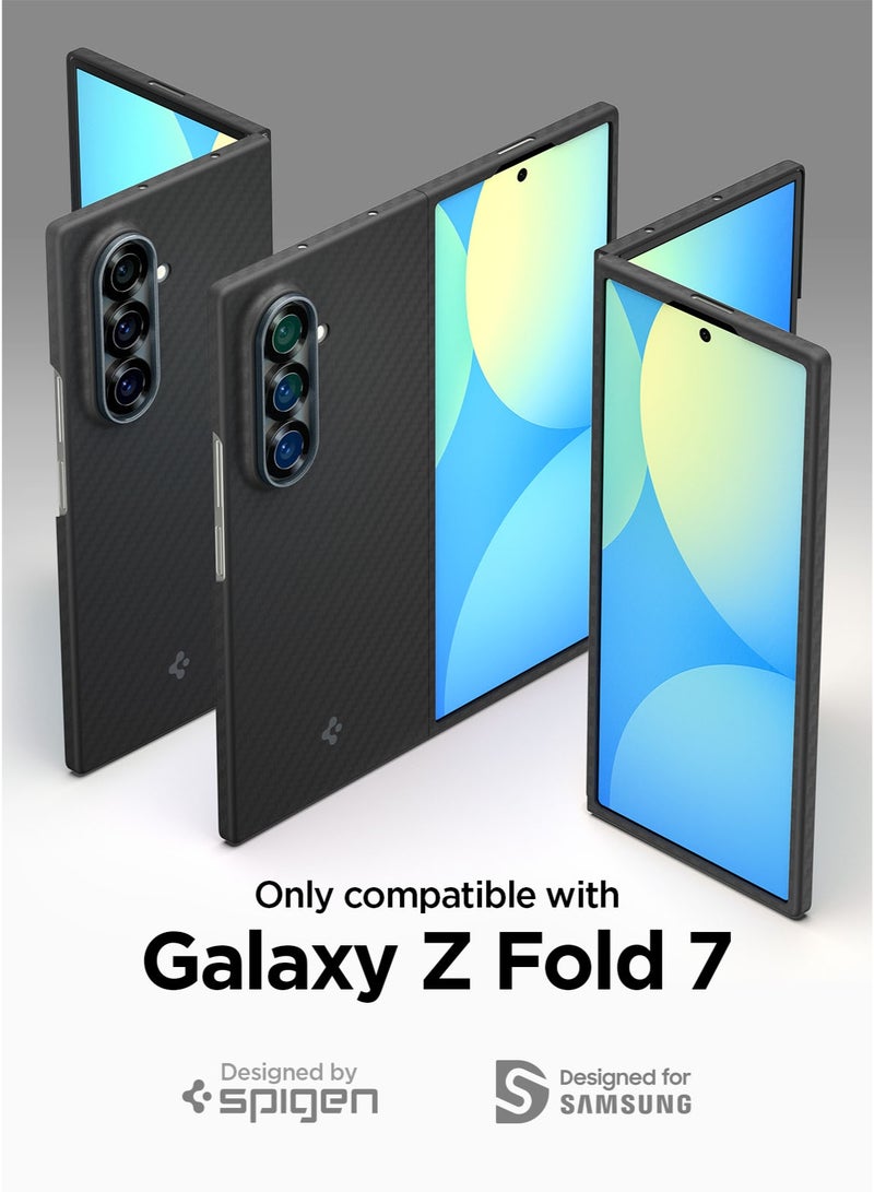 Spigen Air Skin Samsung Galaxy Z Fold 7 Aramid Fiber Case Cover (2025) - Black - Image 2