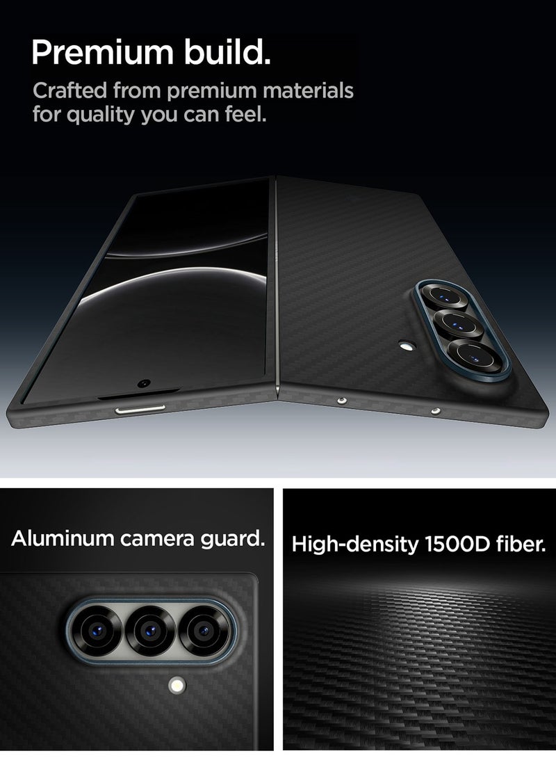 Spigen Air Skin Samsung Galaxy Z Fold 7 Aramid Fiber Case Cover (2025) - Black - Image 4