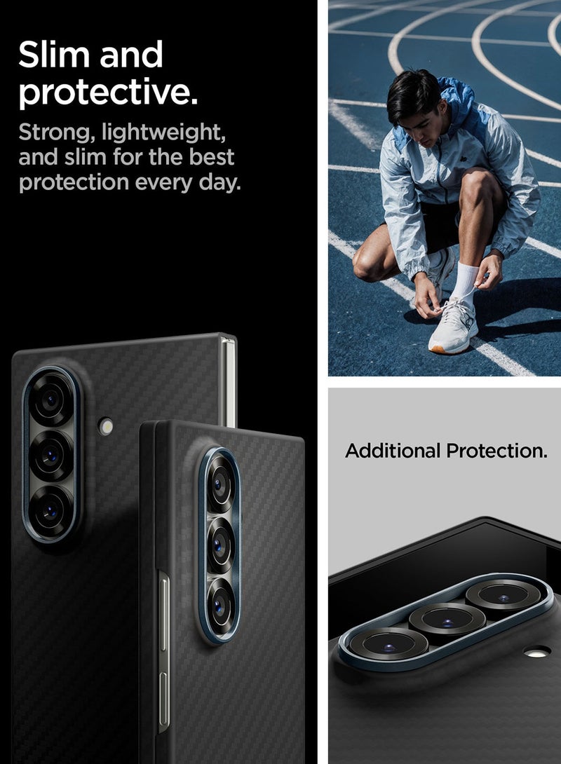 Spigen Air Skin Samsung Galaxy Z Fold 7 Aramid Fiber Case Cover (2025) - Black - Image 5
