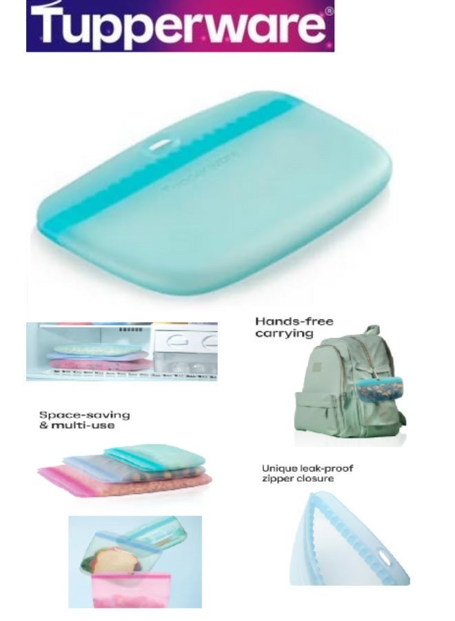 Tupperware Original Fresh Reusable Ultimate silicone Small Storage bag 300 ML Capacity 1 Piece - Image 1