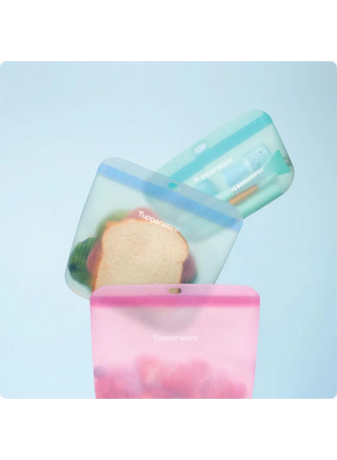 Tupperware Original Fresh Reusable Ultimate silicone Small Storage bag 300 ML Capacity 1 Piece - Image 5