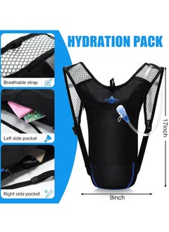 2 Pack Hydration Backpack Pack, Lightweight Water Backpack with 2l Water Bladder, Hydration Water Backpack with Hydration Bladder Hiking Running Cycling Biking Water Backpack for Men Women - pzsku/ZDDD689C180C2D113895AZ/45/_/1695783098/d097a3c0-f411-41ee-b029-91ccff724895