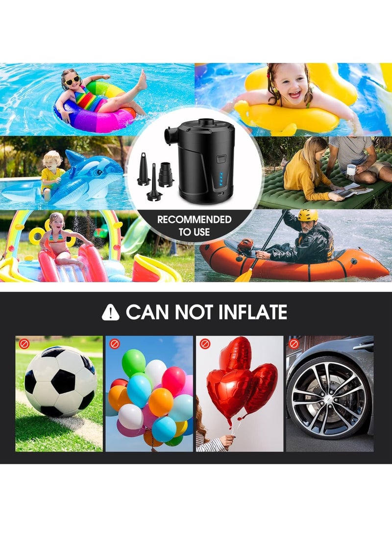 Generic - Huake USB Outdoor Multifunction Inflatable Deflate Pump, 5200mAh Portable Air Mattress Pump, Quick-Fill Electric Air Pump for Outdoor Camping, Inflatable,Boats,Raft,Pool,Floats,Swimming Ring, Air Bed - Image 1
