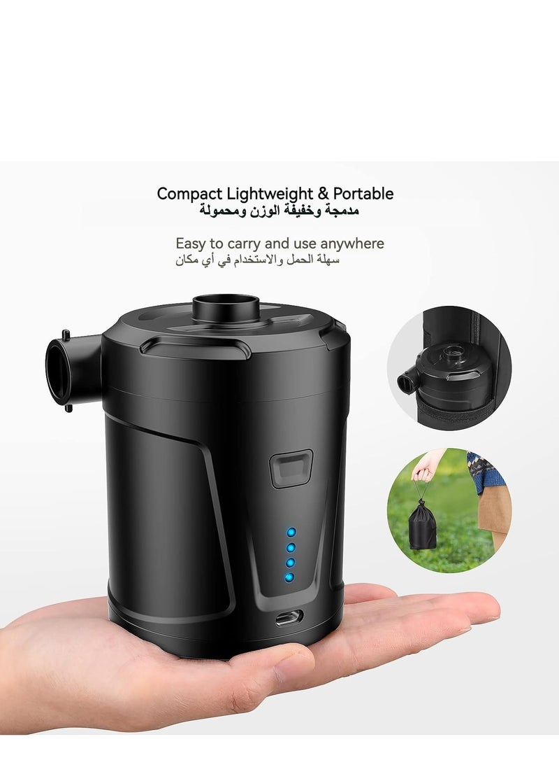 Generic - Huake USB Outdoor Multifunction Inflatable Deflate Pump, 5200mAh Portable Air Mattress Pump, Quick-Fill Electric Air Pump for Outdoor Camping, Inflatable,Boats,Raft,Pool,Floats,Swimming Ring, Air Bed - Image 1