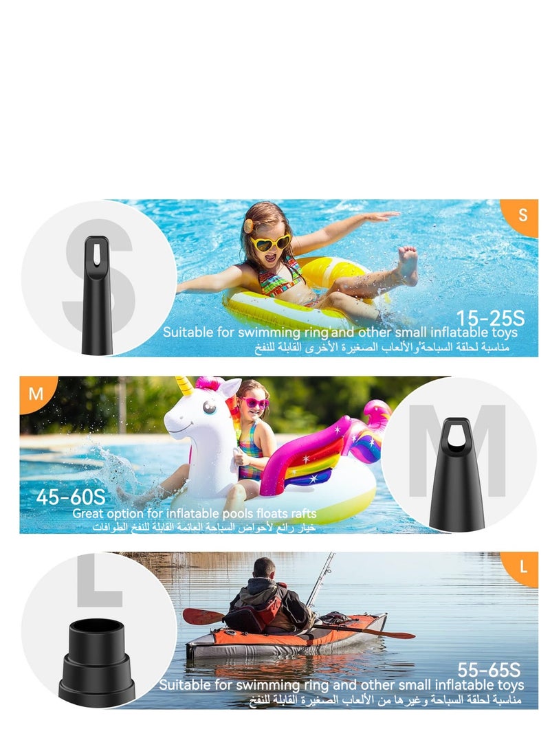 Generic - Huake USB Outdoor Multifunction Inflatable Deflate Pump, 5200mAh Portable Air Mattress Pump, Quick-Fill Electric Air Pump for Outdoor Camping, Inflatable,Boats,Raft,Pool,Floats,Swimming Ring, Air Bed - Image 1