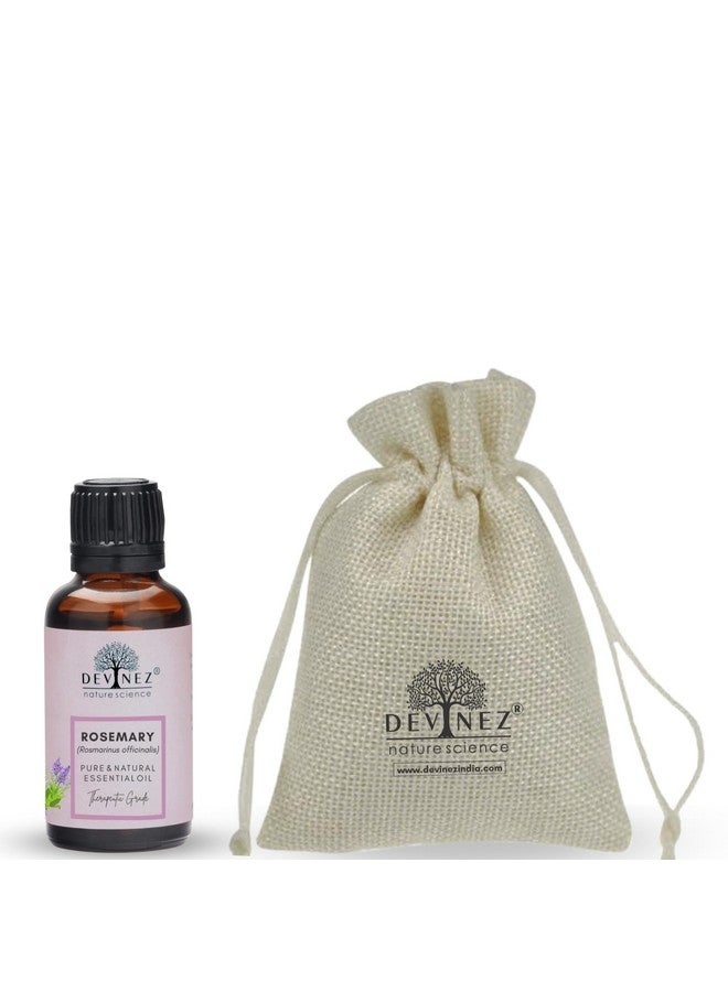 Devinez Rosemary Essential Oil 50Ml In Glass Bottle 100% Pure Natural Undiluted & Therapeutic Grade Natural Relaxant Skin Care Aromatherapy Hair Conditioner - Image 1