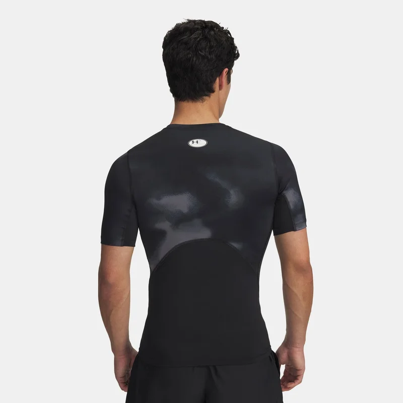 اندر ارمر تيشيرت التمرين هيت جير جرافيك برينتد للرجال