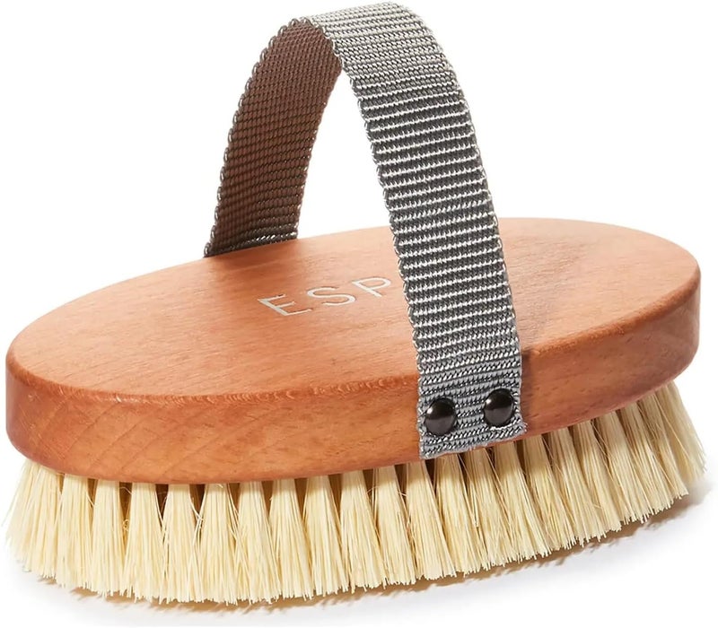 ESPA Skin Stimulating Body Brush Boosts Cell Renweal Evens Skin Tone Exfoliates for Smoother Softer Skin Natural Bristles from Mexican Cactus Plants