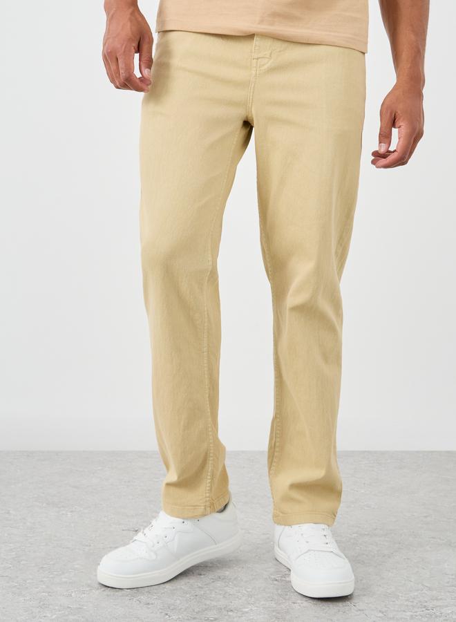 ستايلي جينز ستايلي بخصر متوسط وقصة جوجر مع رباط - Image 1