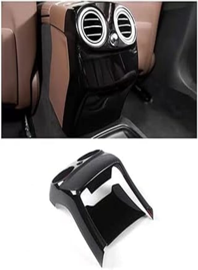 Console Decor Compatible with Mercedes E Class 2016 To 2019 (Black Gloss)