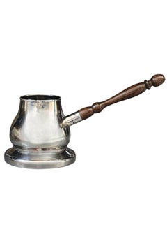 Happy Home Stainless Steel Coffee Pot with Wooden Handle Size 1  - Image 2