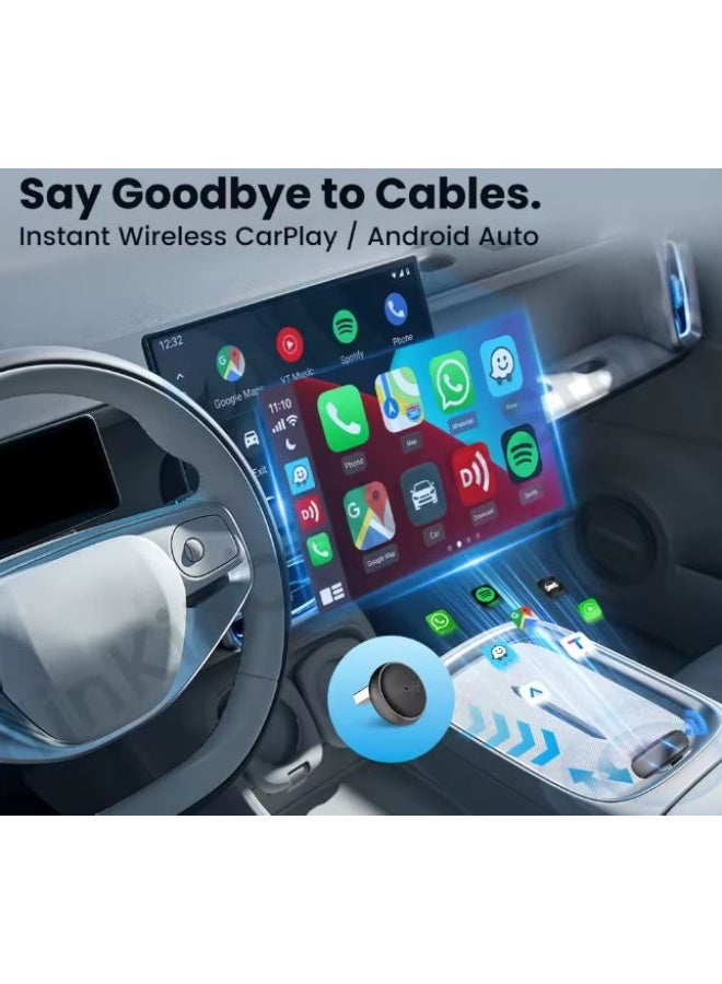 كار لينكيت محول كارلينكت ميني الترا لاسلكي لترقية نظام المعلومات والترفيه في السيارة BT 5.4GHz Wifi 5.8GHz OTA Upgrade - Image 5