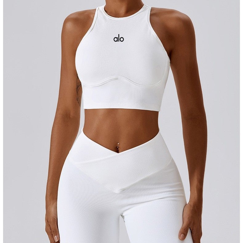 Alo Yoga High-Strength Yoga Vest with Hollow Design for Running and Sports - Image 2