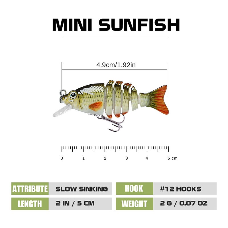 TRUSCEND Easy Catch Swimmax, Magic Noisy Turbulent Wiggling and Vibrating Actions for More Bites, Segmented Swimbait Jointed by Dyneema Strongest Fiber, Lifelike Fishing Lures for Relax Family Fishing - Image 2