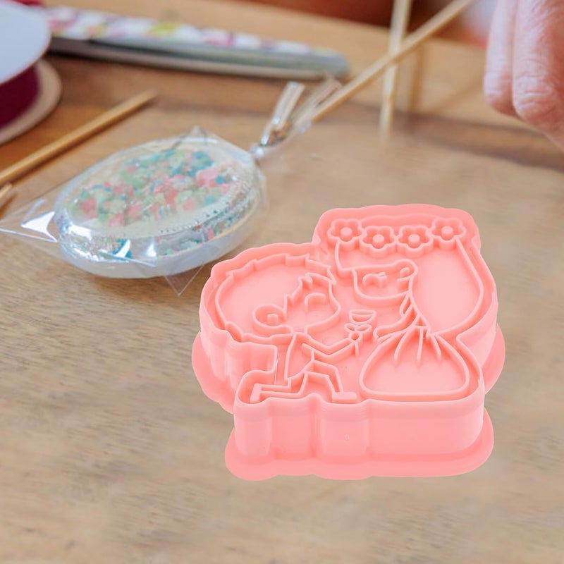 Valentine's Day 3d Biscuit Mold Set 8pcs Cartoon Cookie Cutters Nonstick Fondant Baking Tools for Wedding and Festival Dessert Decoration - Image 5