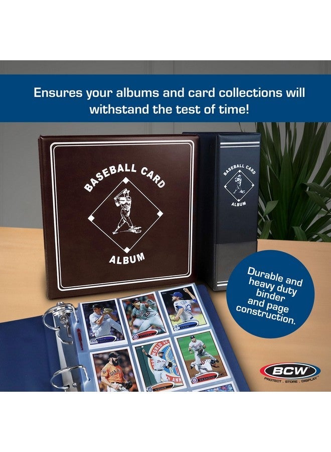 BCW Supplies Baseball 3" Album - Blue | Premium Durable Binder for 90 Baseball Cards Heavy-Duty D-Ring, Lasting Durability, and Classic Display | Ideal for Collectors, Storage, and Card Protection - Image 5