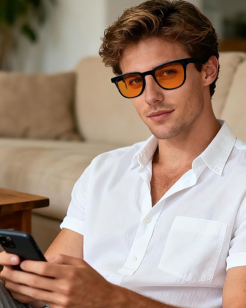 Blue Light Blocking Glasses for Men Women 100 UV Protection Computer Games TVs Mobile Phones Screens Sleep Aid Glasses - Image 4